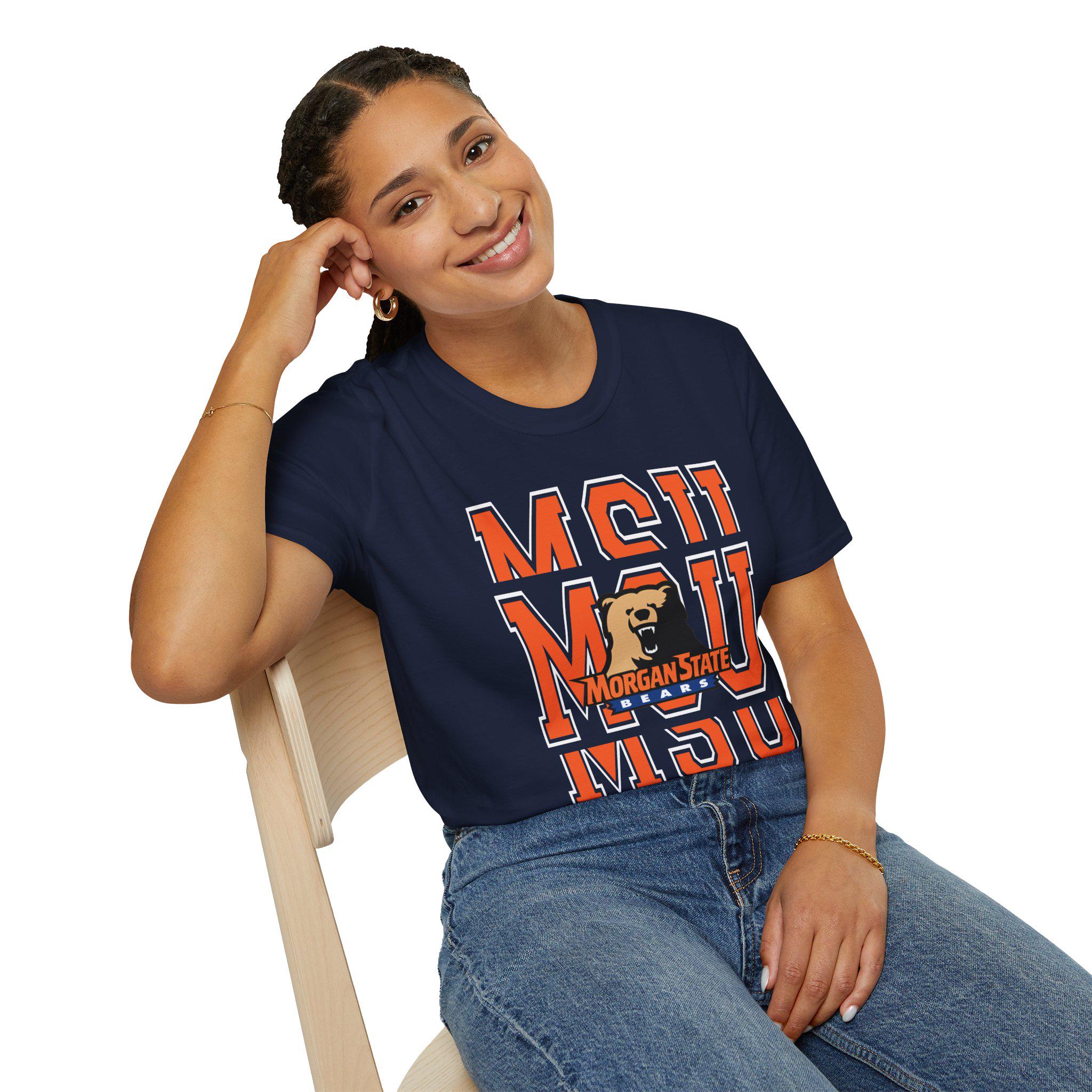 College Spirit Tee, Morgan State University Shirt, MSU Bears Top, Unisex Campus Tee, School Pride Apparel image 4